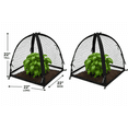 thumbnail image 6 of NuVue Products 32100 Pop-Up Garden Netting Pest Guard Mesh Plant Cover Tents for Pest and Animal Control, Pack of 2, Black, 22" x 22" x 22", 6 of 10