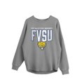 thumbnail image 6 of Women's Gameday Couture Gray Fort Valley State Wildcats Oversized Pure Motion Corded Sweatshirt, 6 of 7
