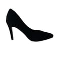 thumbnail image 3 of Shoe Fash | Women Trendy Pumps, Pointed Toe High Heel 4 inch/10cm Party Stiletto Heels Shoes, Black/Nub, 10, 3 of 3