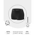 thumbnail image 3 of Finetoo Womens Boyshort Underwear Cotton Boxer Briefs for Ladies Full Coverage BoyShorts Panties 6 Pack, 3 of 5