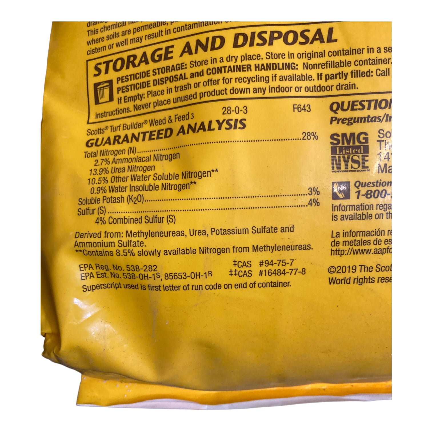 Scotts Turf Builder Weed & Feed, 40 lb with Weedgrip Technology
