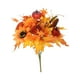 thumbnail image 3 of Ramo de flores artificiales de otoño con hojas de arce artificiales para jardín, para exteriores, damas de honor, inauguración de la casa, granja, ofi Estilo A, 3 of 8