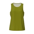 thumbnail image 4 of Xecao Olive Men's Tank Top Workout Quick Dry Sleeveless Gym Jogging Muscle Shirts Summer Swim Beach Tops, 4 of 9