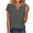 Gray, variant on ZUKMRJPC Womens Tops Spring Summer V Neck Short Sleeve Solid Color Basic T-Shirts Casual Loose Fit Trendy Fashion Tees