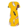 thumbnail image 5 of Patlollav Womens Fashion Summer Print Short-Sleeved V-Neck Casual Dress, 5 of 6