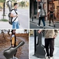 thumbnail image 2 of Yescom Étui Rigide pour Guitare Acoustique ABS avec Sangles de Sac à Dos Coque Rigide Dreadnought pour Voyage en Avion, 2 of 11