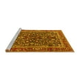 thumbnail image 2 of Ahgly Company Machine Washable Indoor Rectangle Persian Yellow Traditional Area Rugs, 2' x 4', 2 of 4