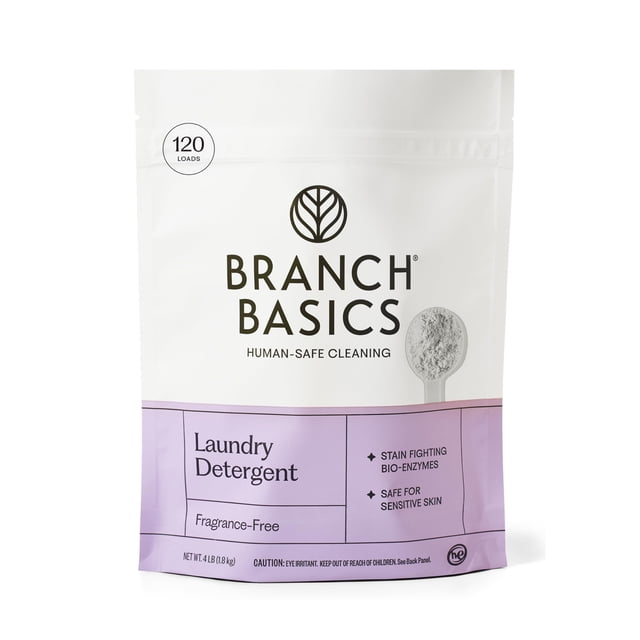 Detergente para ropa Branch Basics 1.8 kg sin fragancia