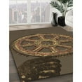 thumbnail image 3 of Ahgly Company Machine Washable Indoor Rectangle Transitional Brown Area Rugs, 8' x 10', 3 of 7