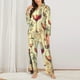 thumbnail image 2 of Balery Wine Conjunto de Pijama con Estampado para Mujer, Conjunto de Dos Piezas con Manga Larga, Ropa de Dormir Suave con Bolsillos, Pijamas Cómodos-Large, 2 of 7
