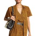 thumbnail image 2 of Michael Kors Women's Savannah Printed Dress Yellow Size Small, 2 of 3