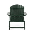 thumbnail image 5 of Folding Adirondack Chairs, All-Weather Outdoor Chairs with Reclining Backrest, Classic Lawn Lounge Chair with Wide Arms Garden Porch Patio Deck Backyard, Dark Green, 5 of 7
