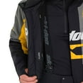 thumbnail image 3 of Ski-Doo  Mens X-Team Snowmobile Jacket Insulated Waterproof Heather Charcoal - Small 4409370429, 3 of 8