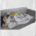thumbnail image 6 of Vegetable Art Soft Flannel Fleece Blanket, Radish Carrot Corn Broccoli Healthy Organic Farm Elements Vintage, Cozy Plush for Indoor and Outdoor Use, 70" x 90", Earth Yellow Dark Grey, by Ambesonne, 6 of 6