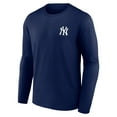 thumbnail image 2 of Men's Navy New York Yankees State of Mind Long Sleeve T-Shirt, 2 of 3
