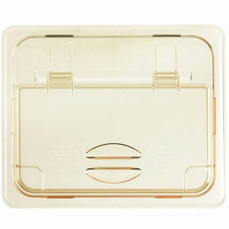 Cambro 20HPL150 H-Pan 1/2 Size Amber High Heat FlipLid