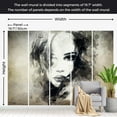 thumbnail image 4 of Tiptophomedecor Abstract Wallpaper Wall Mural - Mysterious Girl, 4 of 7