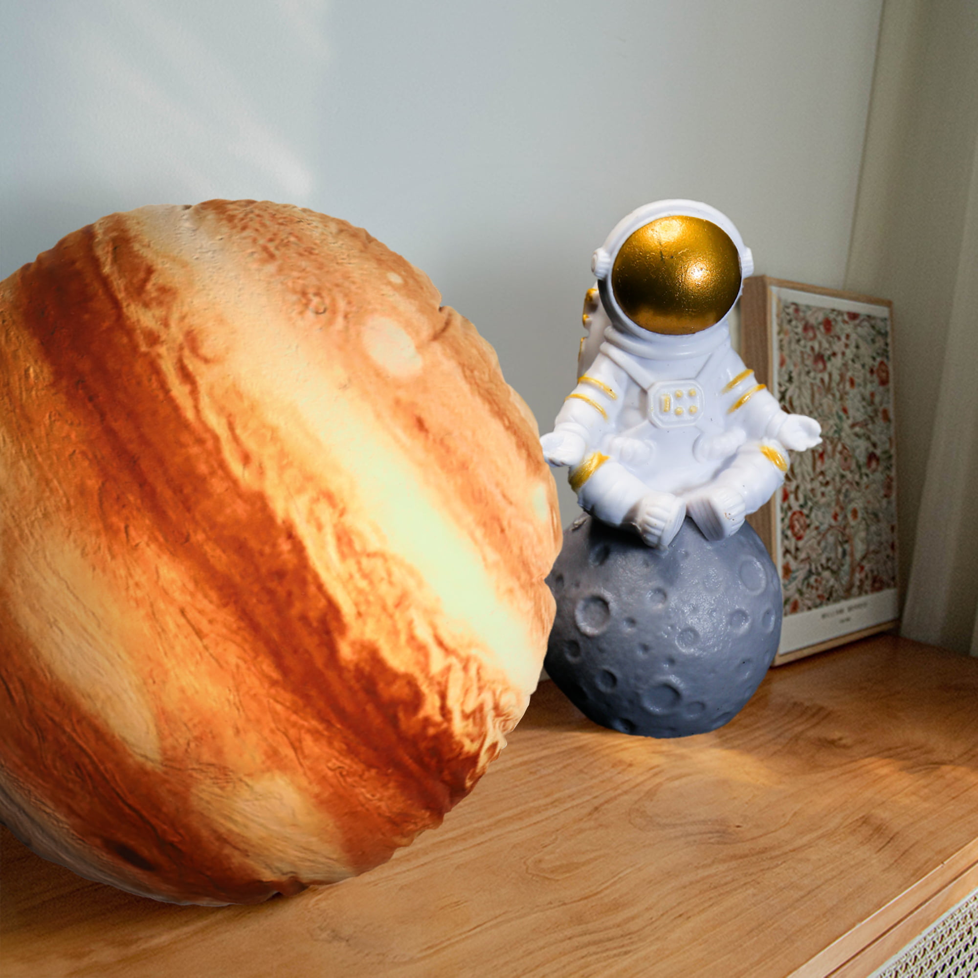 3D Stuffed Rock Stone Cushion Planet Pet Floor Pillows Throw Toys Jupiter  Earth