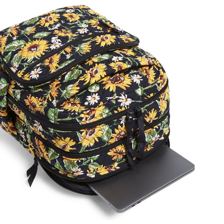 Vera Bradley Campus Backpack Sunflowers NWT Vera Bradley Sunflowers XL Campus Backpack - The Lamp Stand main image 4