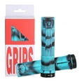 thumbnail image 1 of Destyer New TPR Handlebar Grip Unique Rectangle Pattern For Better Hold Bicycle Grips Handle Grip Bike Grips black-blue, 1 of 6