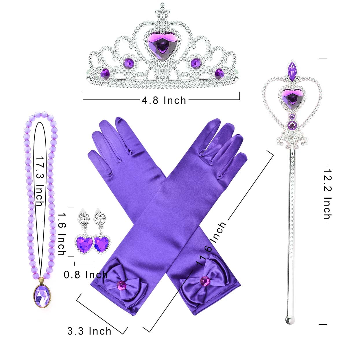 Accessoire Princesse Fille 7 Pièces Princesse Accessoires