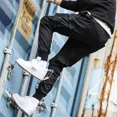 thumbnail image 4 of Pantalones de chándal de invierno para hombre, pantalones cargo para hombre, color blanco, forro polar, talla grande, nuevos, holgados, baratos, de licra, estilo Harajuku, holgados, 4 of 5