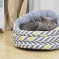thumbnail image 2 of Vibrant Life 18" Round Wrapping Around Cat and Dog Bed,Modern Pet Den, Gray, 2 of 4