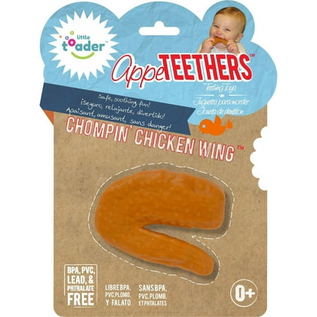 Little Toader Appe TEETHERS Teething Toys, Chompin' Chicken Wing