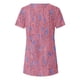 thumbnail image 4 of Blusas de Manga Corta para las Mujeres Botón Impreso Cuello Redondo Top Casual, Blusas para las Mujeres Casual, 4 of 6