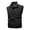 Black, variant on Outdoor Multi-Pocket Vest for Men Utility Functional Zip Stand Collar Loose Casual Jackets Daily Warm Cozy Soft Thick Relaxed Fit Tops