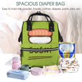 thumbnail image 5 of Balery Fresh Sushi Mummy Backpack - Waterproof Twill Canvas, Large Capacity Diaper Bag with Multiple Pockets and Adjustable Straps, 5 of 6