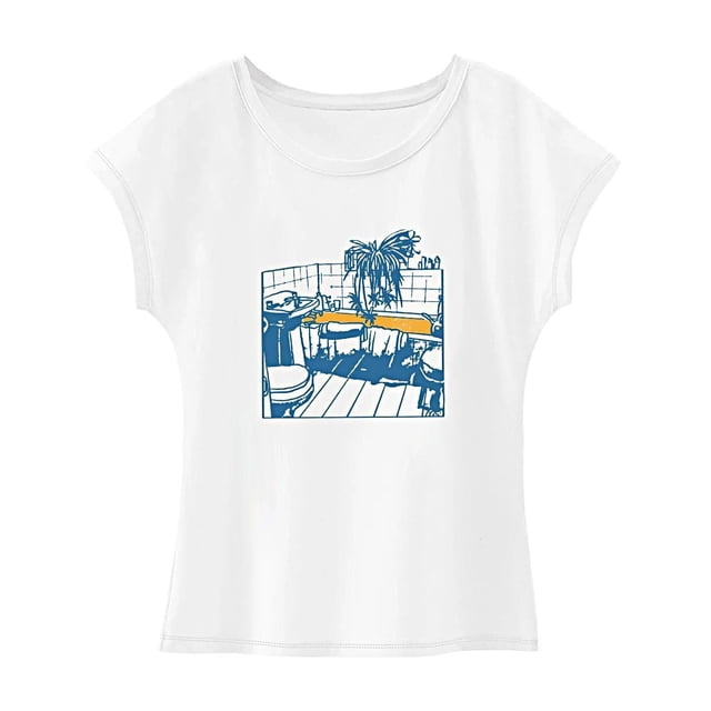 Camiseta para mujer, disfraz de verano, ropa sencilla, camisetas de verano para deportes, uso diario