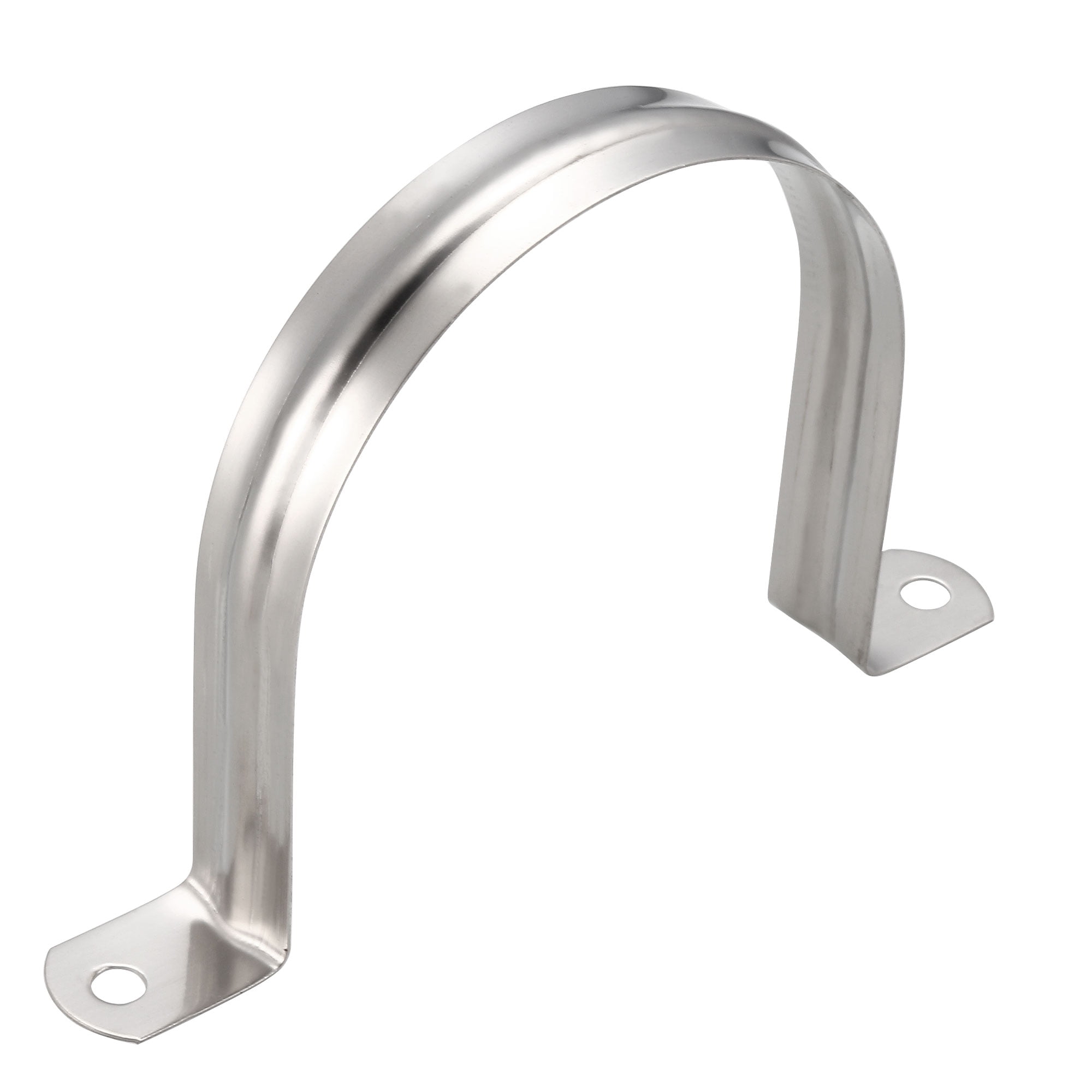 100mm Rigid Pipe Strap, 304 Stainless Steel, 2 Holes Clamp, 4 Pcs