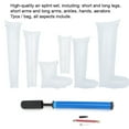 thumbnail image 3 of 7pcs Inflatable Air Splint Set for Limb Fracture Support Portable First Aid Kit, Transparent Fracture Support Brace Inflatable Ankle Leg Arm Fracture Splint Set, 3 of 7