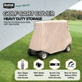 thumbnail image 2 of Budge Heavy Duty Golf Cart Cover, UV & Water Resistant Outdoor Protection for Two-Passenger Golf Carts, 2 of 6