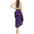 thumbnail image 4 of HAPPY BAY Women's Beach Wrap Bikini Wraps Sarong Coverup Skirt Bathing suit Swimsuit Swimwear Cover Up for Women One Size Violet_N962, 4 of 4