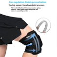 thumbnail image 2 of AB069 Running Shock-Absorbed Knee Brace Anti-Slip Knee Support Compression Wrap - Black, 2 of 5