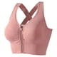 thumbnail image 5 of Ropa interior deportiva todo en uno para mujer, chaleco de yoga con espalda fruncida, cremallera, sin aros, para fitness, running, a prueba de golpes, de secado rápido, 5 of 6
