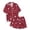 A53 Wine, variant on FASHOFT Christmas Pajamas for Women Set Cute Santa Claus Graphic Long Sleeve Button up Shirts 2 Piece Pjs Satin Soft Sleepwear Holiday Loungewear L