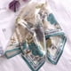 thumbnail image 4 of Pañuelo de tacto de seda Pañuelo cuadrado de satén de tamaño mediano para mujer, 4 of 5