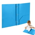thumbnail image 5 of 2-Pocket Folders,Plastic Folders with Pockets and Prongs,Colored File Folder with 3 Fasteners and Brads for Documents and Paper Storage,Office Home Supplies,9-1/2" x 11-1/2"（Bule）, 5 of 6