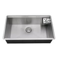 thumbnail image 4 of Ruvati 32-inch Glass Rinser and Sink Combo Workstation Kitchen Sink Single Bowl, 4 of 10