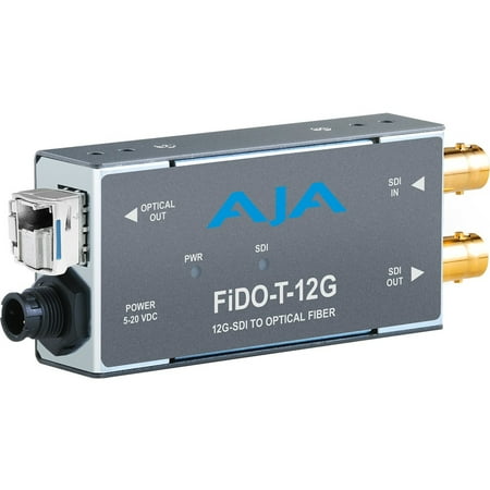 UPC: 0812321030679 | AJA VIDEO FiDO-T-12G 1-Channel 12G-SDI to Single-Mode LC Fiber Transmitter