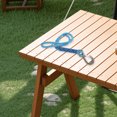thumbnail image 4 of DEEPCRAFF Easy Install Adjustable Swing Strap with Stainless Steel Hooks Sky Blue for Outdoor Relaxation, 4 of 6