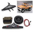 thumbnail image 4 of RC Rear Bumper Set, Great Durable Attractive RC Rear Bumper Spare Tire Set  for 1/10 RC Crawler, 4 of 7