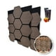 thumbnail image 1 of Lambrin Hexagonal Acústico De Pino Bronce, 2pz De 62 X 76 Cm, 1 of 5