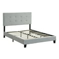 thumbnail image 5 of Full Size Upholstered Platform Bed Frame with Pull Point Tufted Headboard, 5 of 5