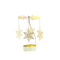 thumbnail image 4 of 2 Portavelas Giratorios, Portavelas para Velas de Té, Candelero Romántico, Adorno para Boda, Fiesta, Decoración Del Hogar, Regalo Árbol de copo de nieve, 4 of 9