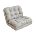 thumbnail image 4 of Sofá cama plegable,Sofá Cama Plegable Individual Cómodo Acolchado Adultos,Silla de piso para juegos Dormitorio con respaldo portátil,Sofá cama perezoso,sillón reclinable y Gris claro 90cm, 4 of 9