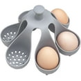 thumbnail image 2 of SNGMN Non-Stick Poached Egg Cooker, Silicone Poacher Cups Tray for Hard Boiled Eggs, Easy to Use & Clean, Perfect for Cooking Eggs & Small Foods, 5.12x5.12x4.92 inches & 6.3x6.3x4.92 inches, 2 of 7